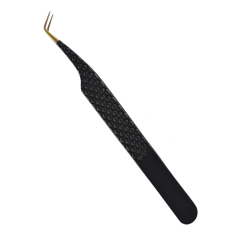 Stainless Steel Russian Volume 90 Degree Lash Tweezers