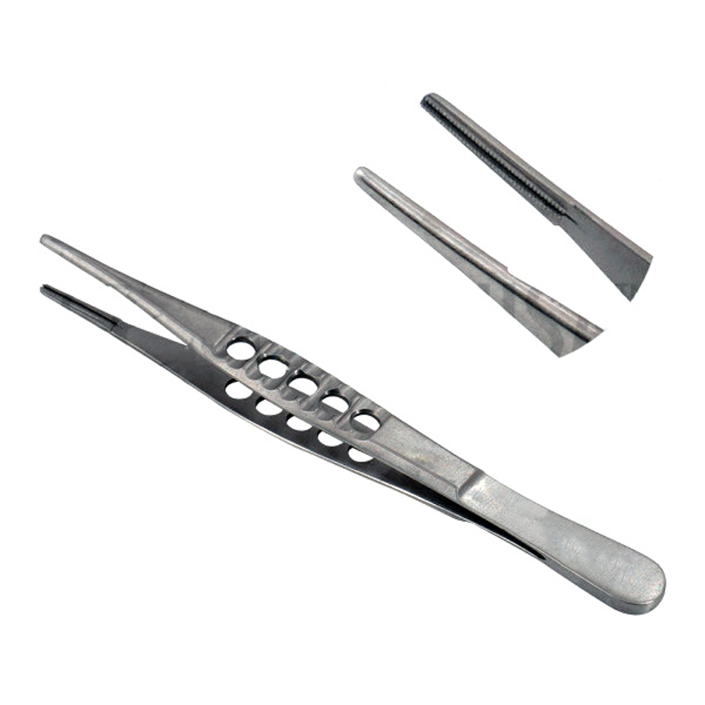 Thumb Tissue Forceps Fenestrated Handle